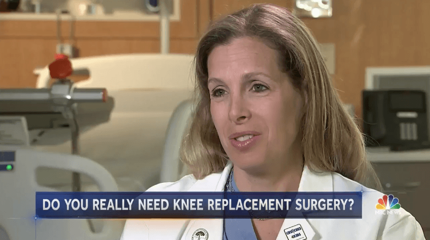 Dr. Shubin Stein featured in NBC Nightly News segment on Knee Replacement